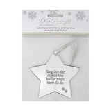 Pet Memorial Mirrored Star Decoration