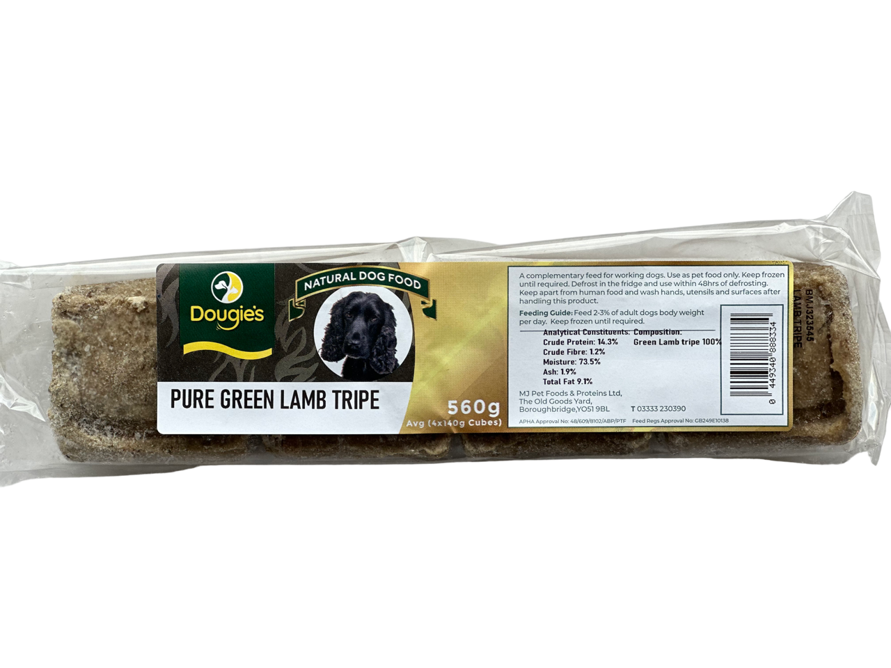Dougies Pure Green Lamb Tripe 560g
